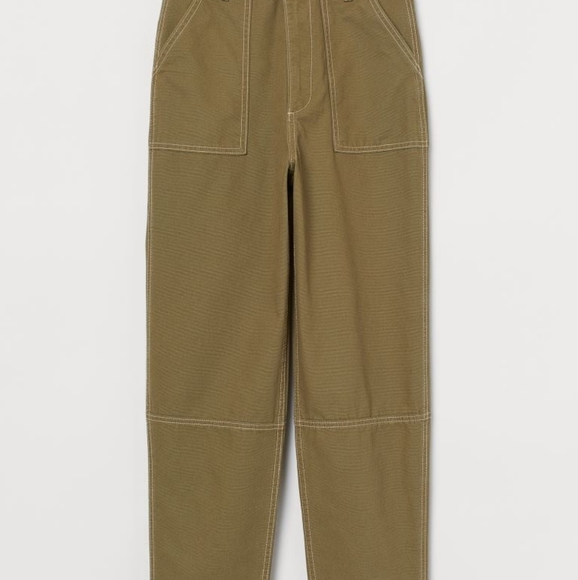 Ankle-length cotton pants - Picture 3 of 7